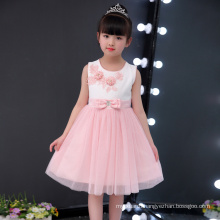 2018 newest arrival sleeveless casual new model flower girl dress